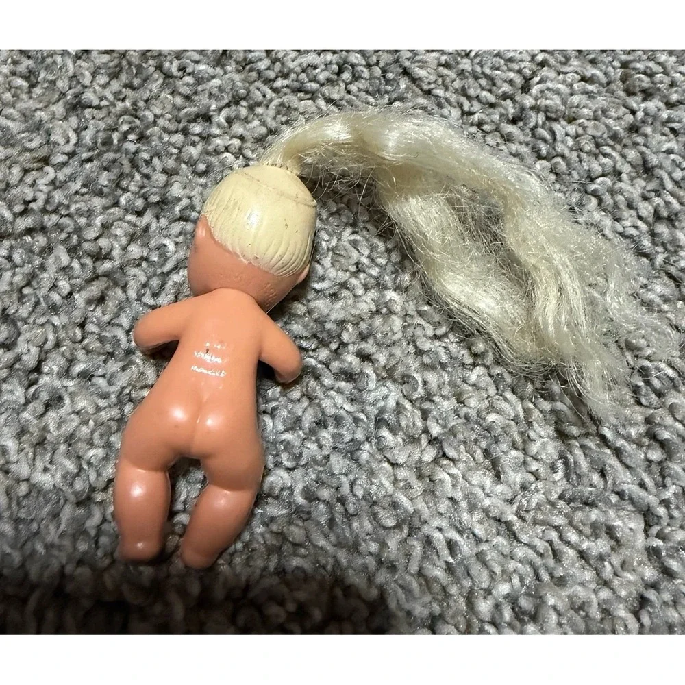 Vintage Barbie Krissy Doll Blonde Baby Doll Figure Mattel Long Hair Mini Doll